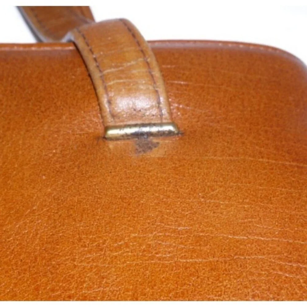 Vintage Globe Trotter brown leather flight bag satchel handbag purse by MARGOLIN